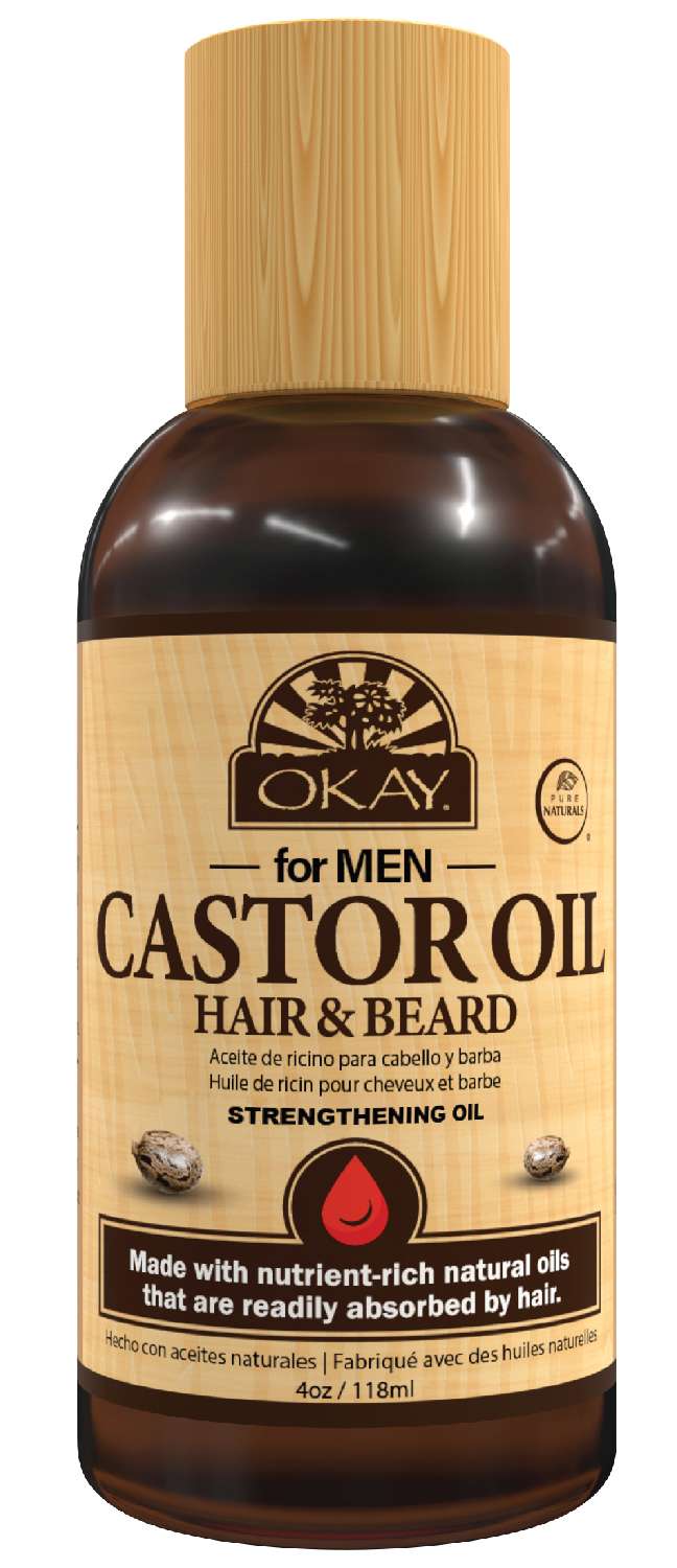 OKAY MEN CASTOR HAIR/BEARD GROWTH OIL
