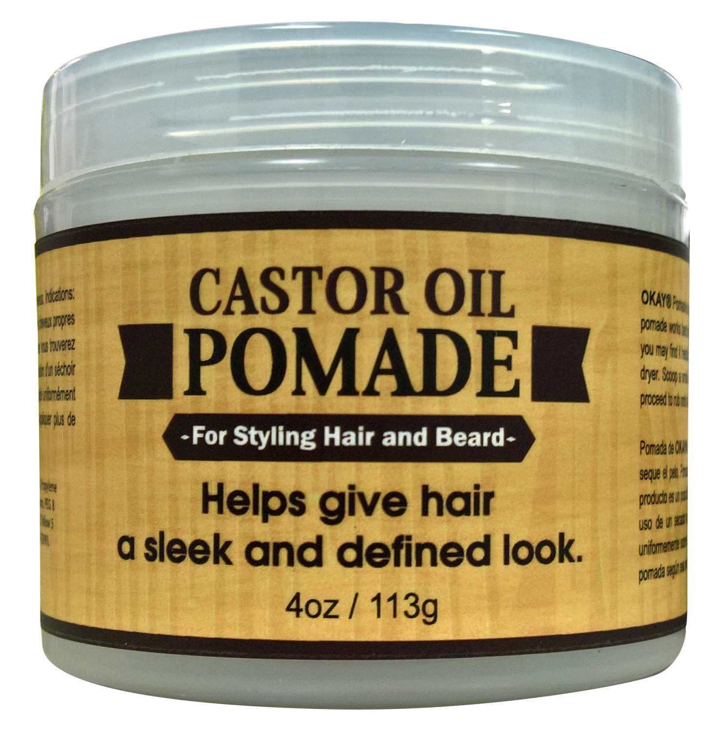 OKAY MEN CASTOR OIL HAIR/BEARD POMADE