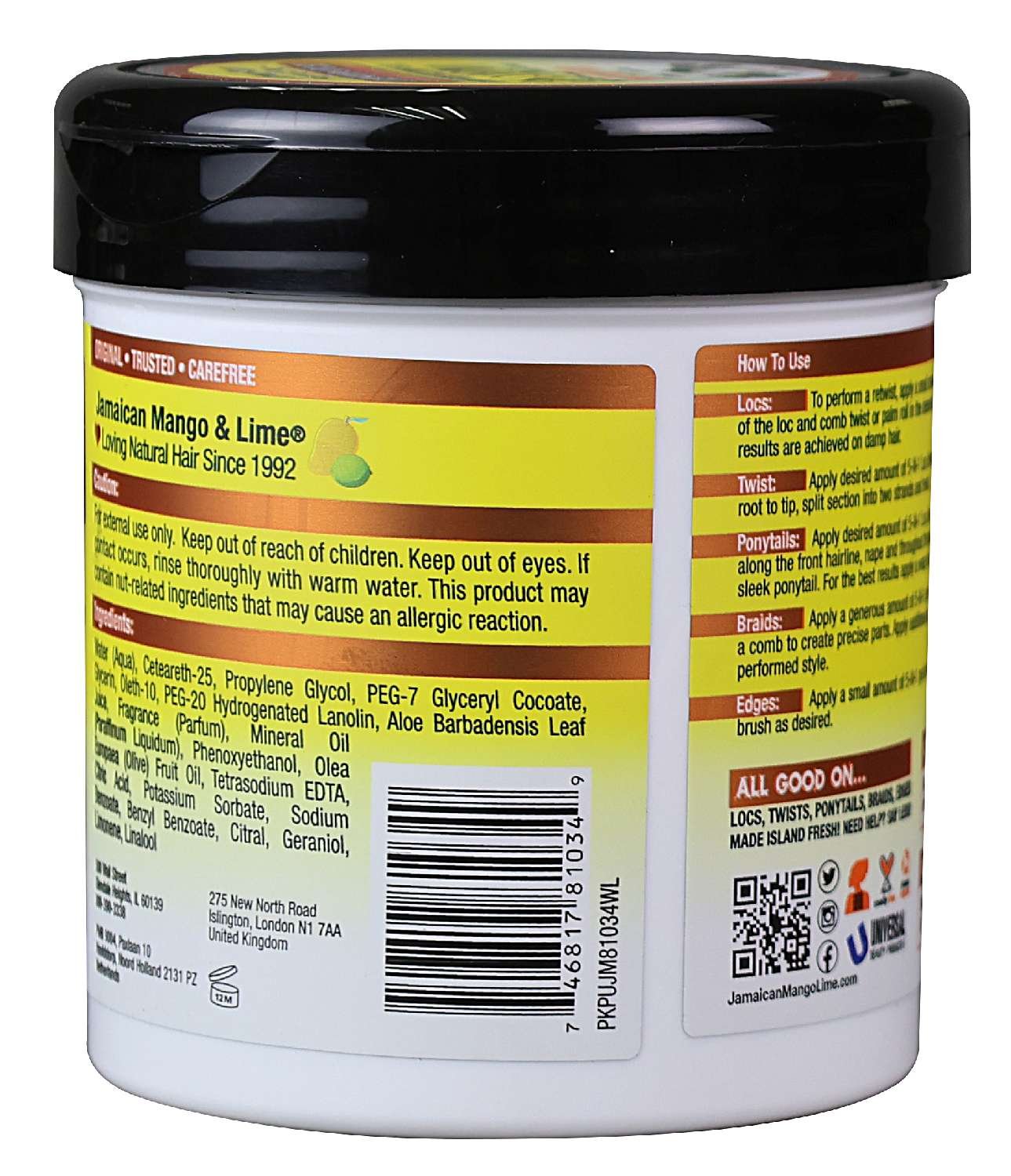 Ingredient List - Right / Bottom