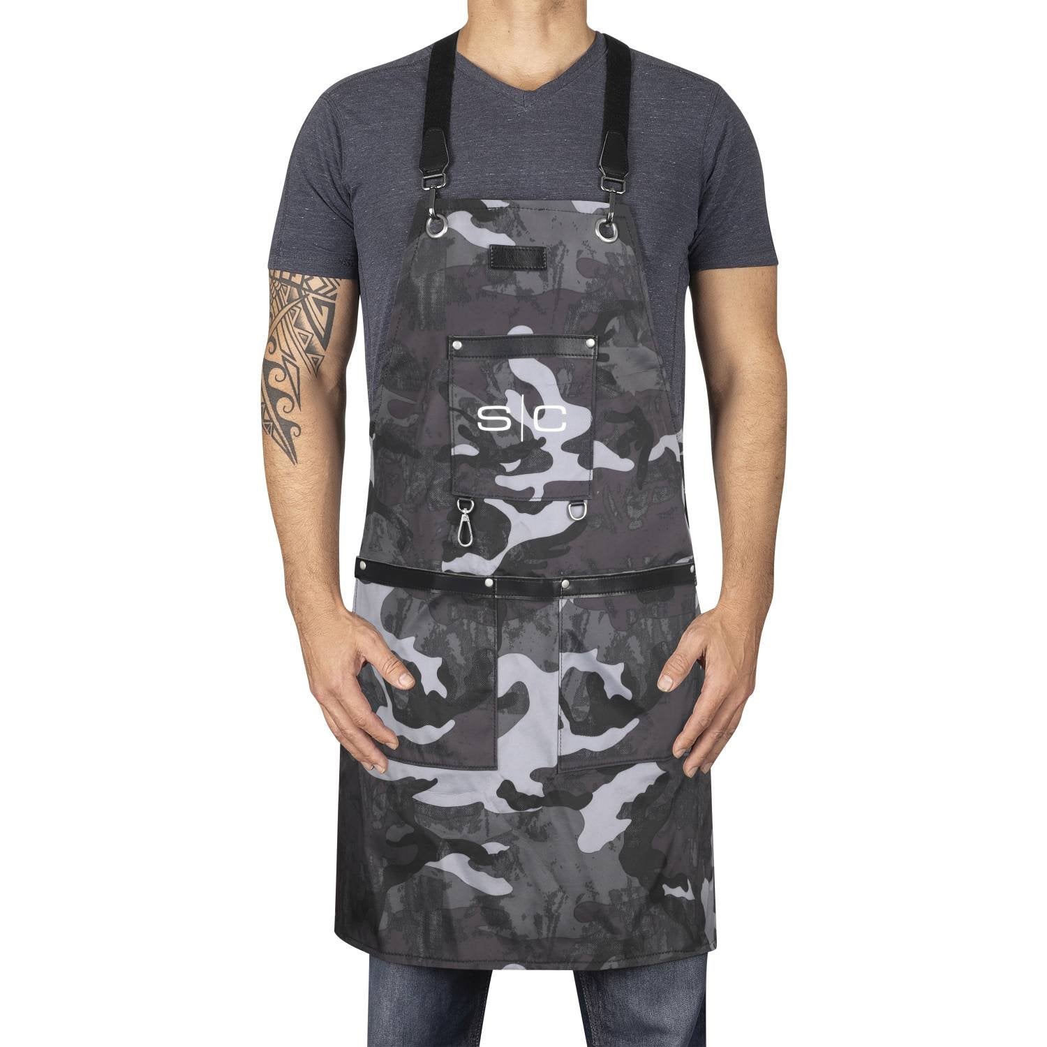 STYLECRAFT BARBER APRON [BLK/CAMO]