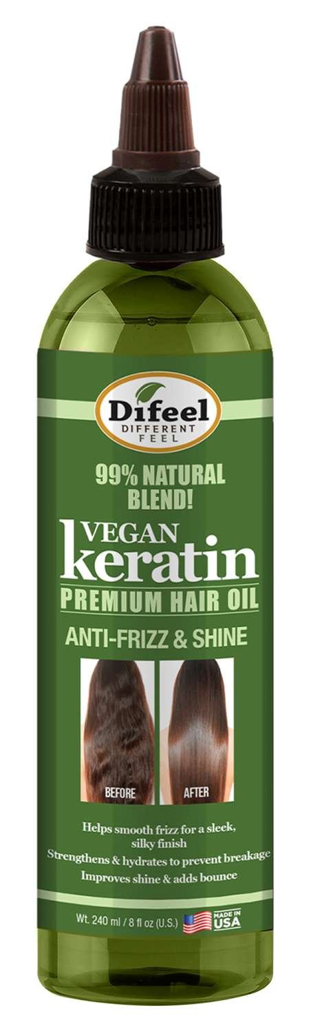 DIFEEL VEGAN KERATIN ANTI-FRIZZ PREM OIL 8 OZ