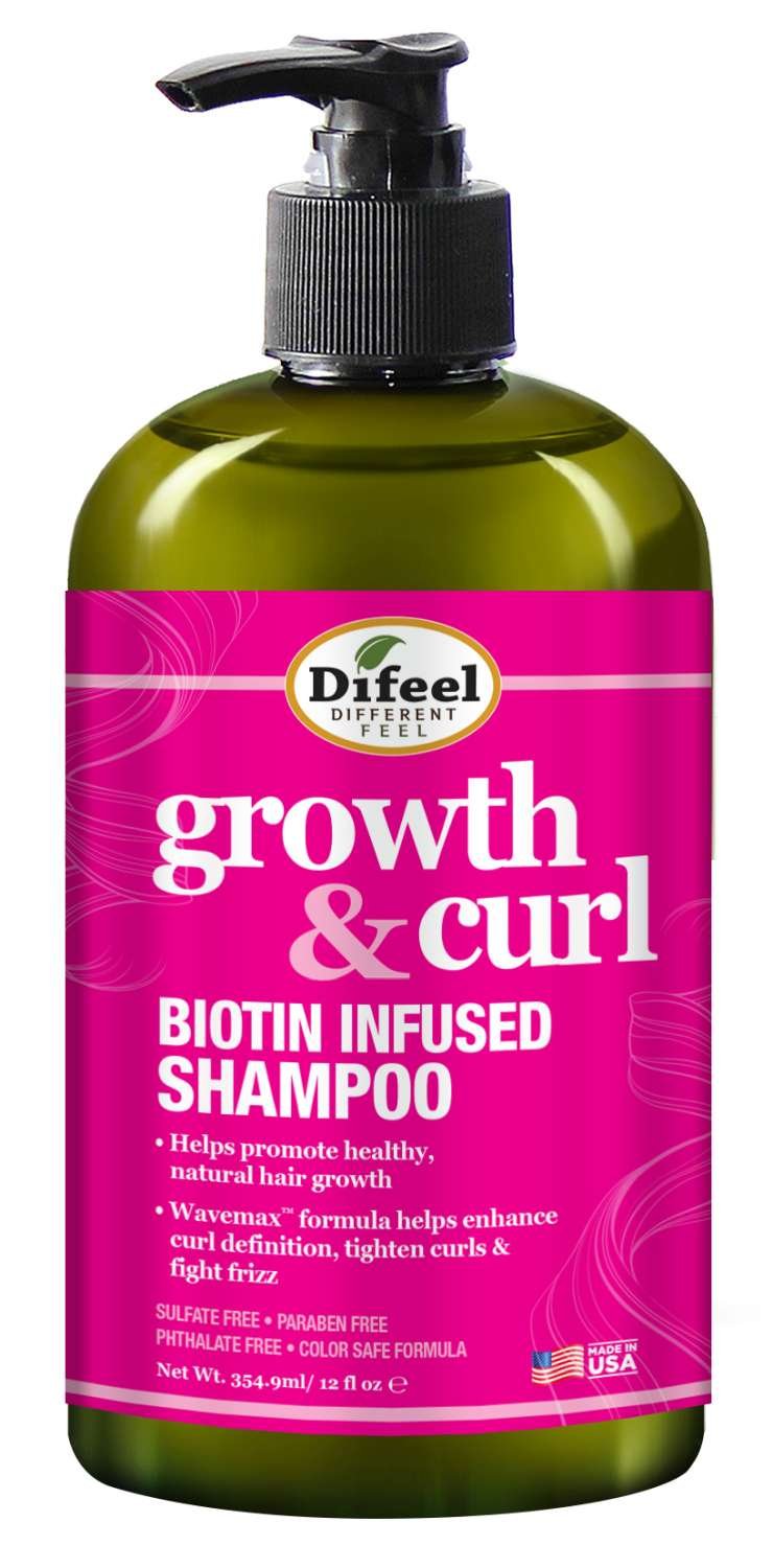 DIFEEL GROWTH & CURL BIOTIN SHAMPOO 12 OZ
