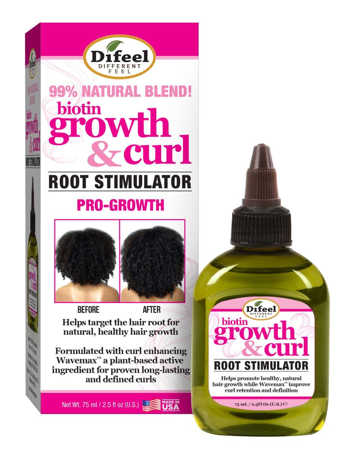 DIFEEL [BX] GROW&CURL BIOTIN PG RT STM O 2.5 OZ
