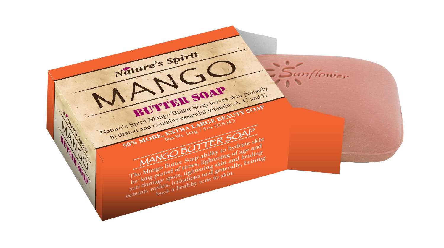 S/F SOAP NAT SPIRIT BUTTER-MANGO