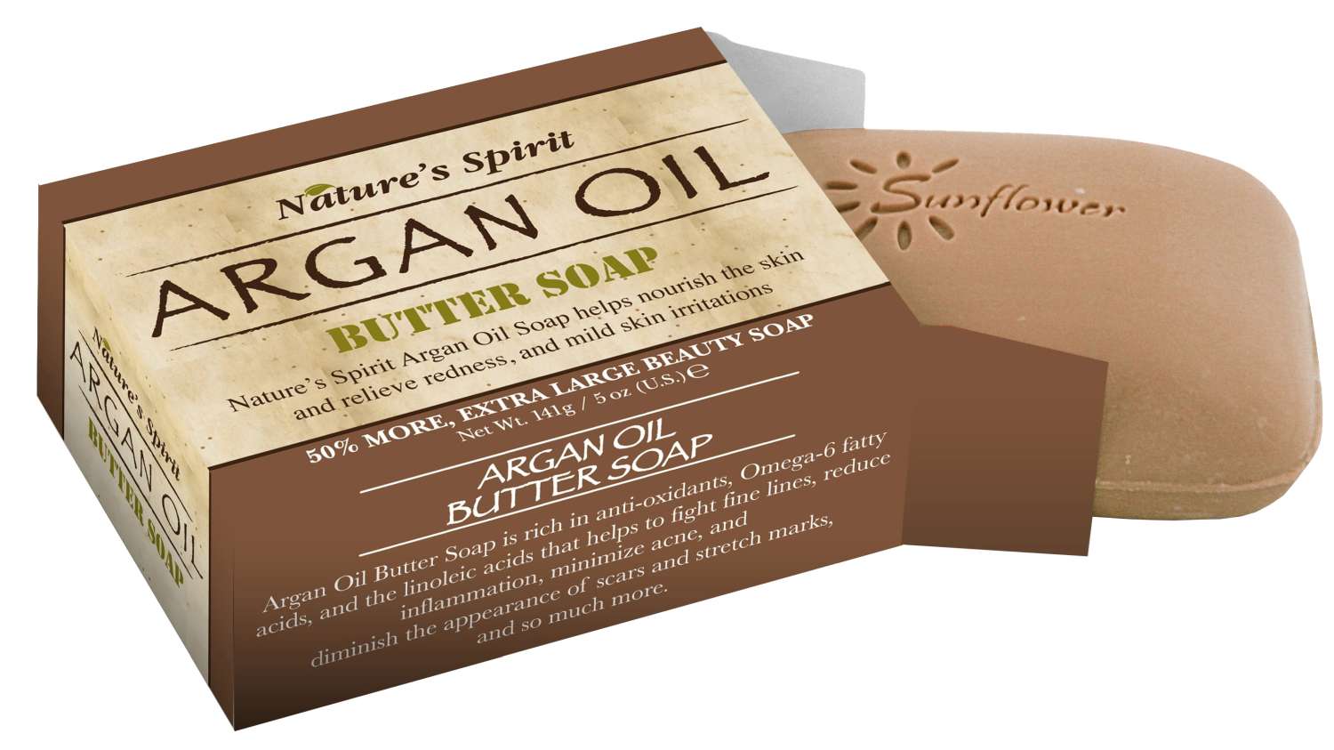 S/F SOAP NAT SPIRIT BUTTER-ARGAN
