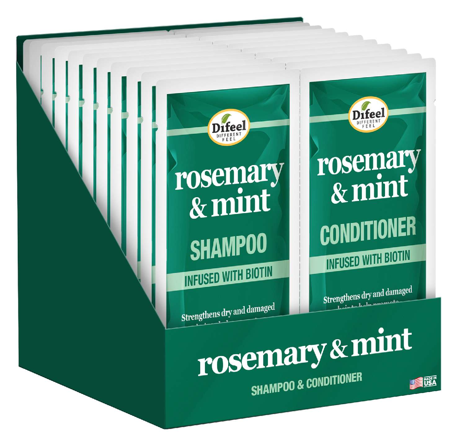 S/F SHAM/COND 12PK ROSEMARY MINT