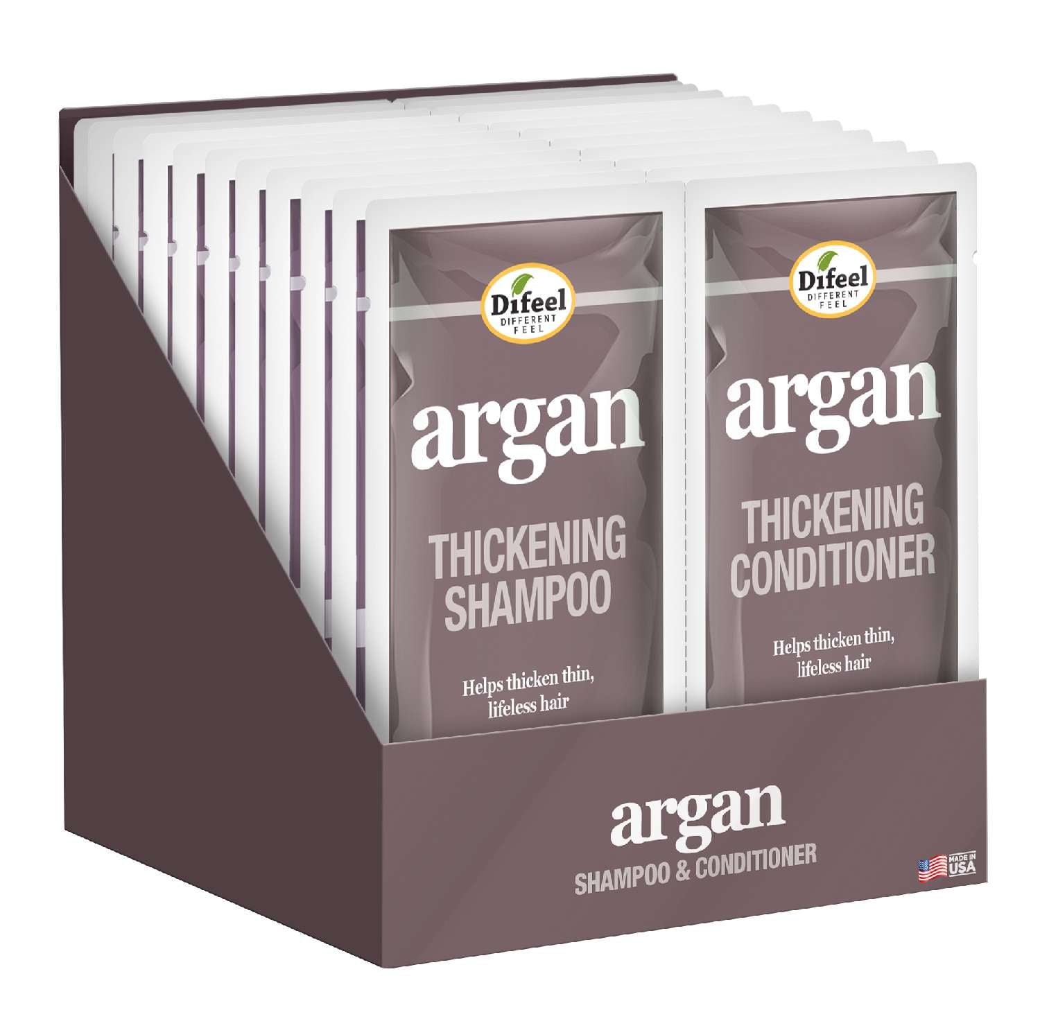 S/F SHAM/COND 12PK ARGAN THICKENING