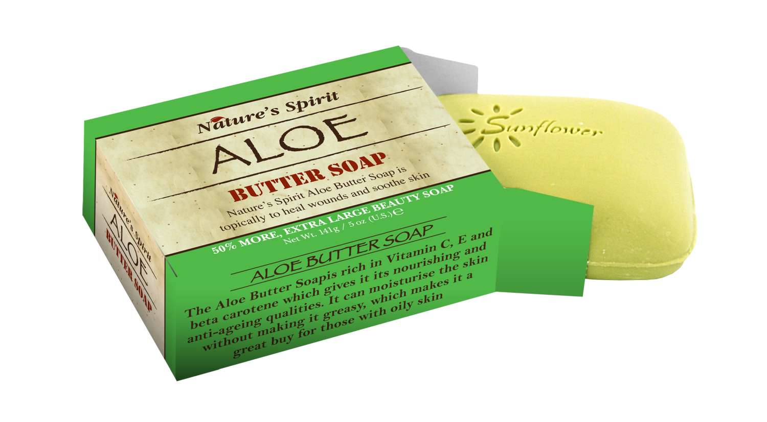 S/F SOAP NAT SPIRIT BUTTER-ALOE