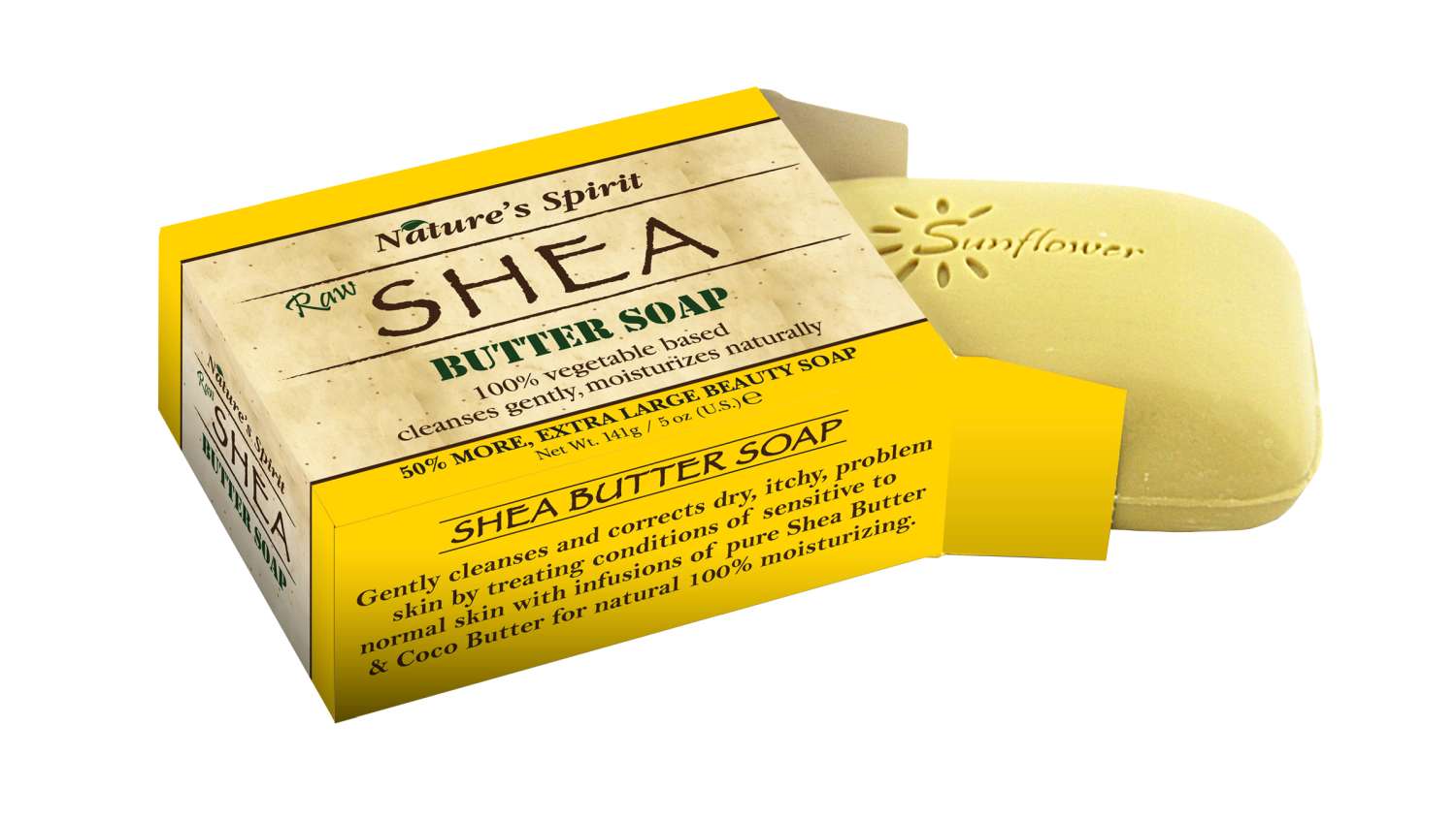 S/F SOAP NAT SPIRIT BUTTER-RAW SHEA