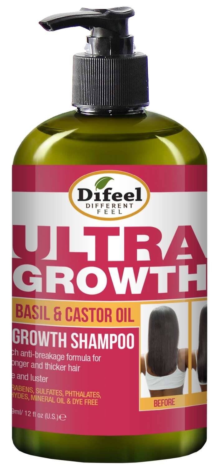 DIFEEL ULTRA GROWTH BASIL&CASTOR PG SHMP 12 OZ