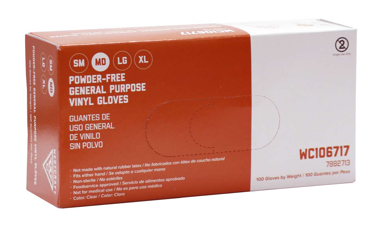 SAFEKO WC VINYL P/FREE GLOVES [MEDIUM]