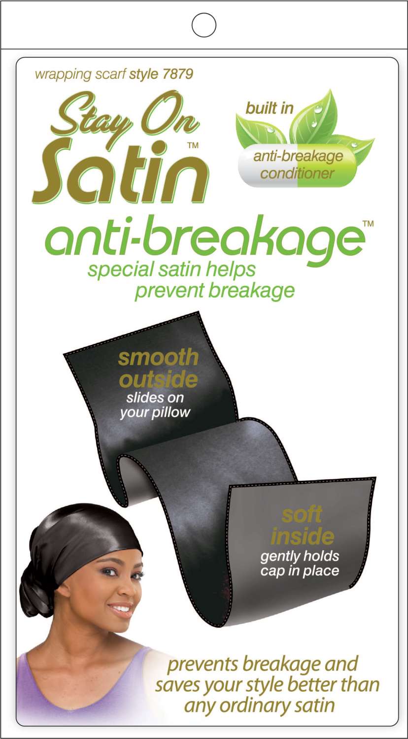 STAYON SATIN A/B WRAP SCARF