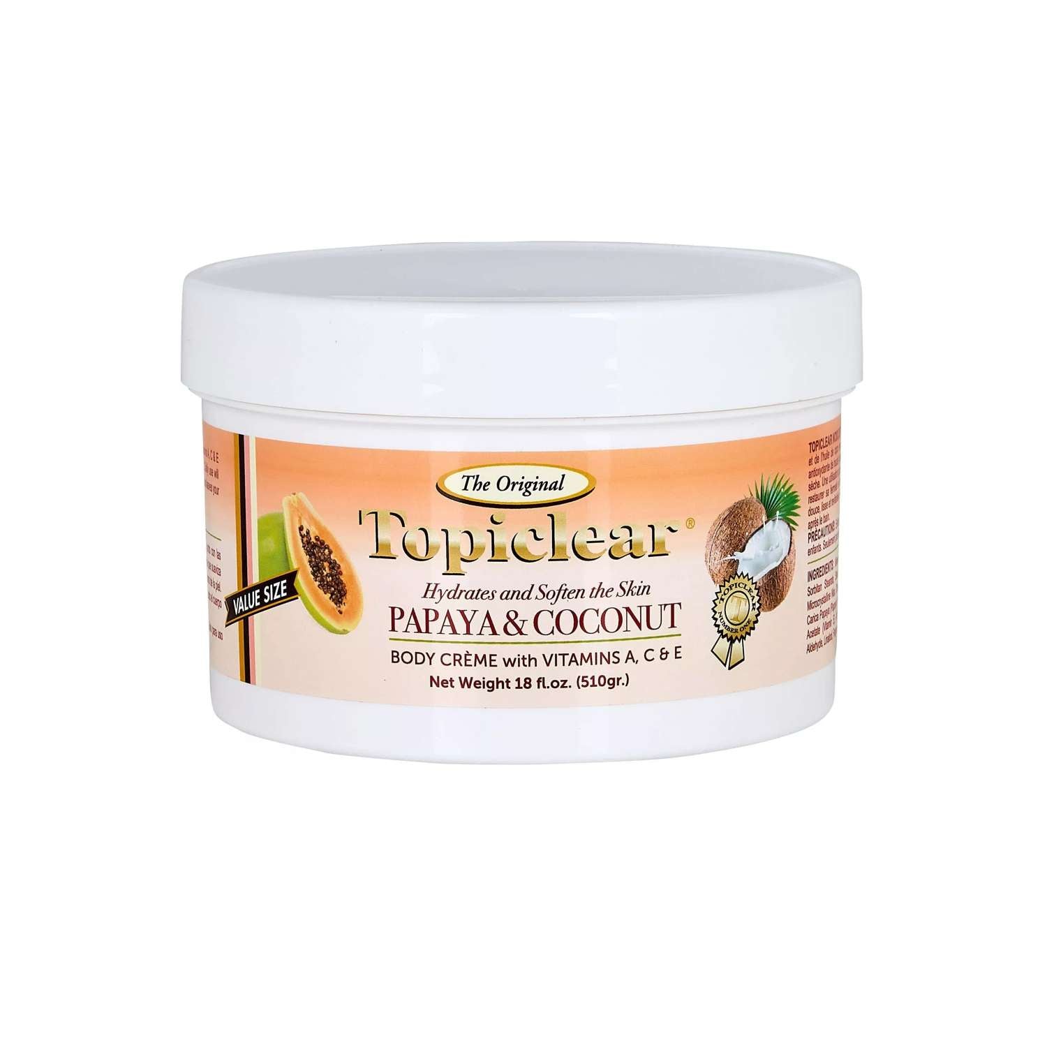 TOPICLEAR PAPAYA and COCONUT JAR