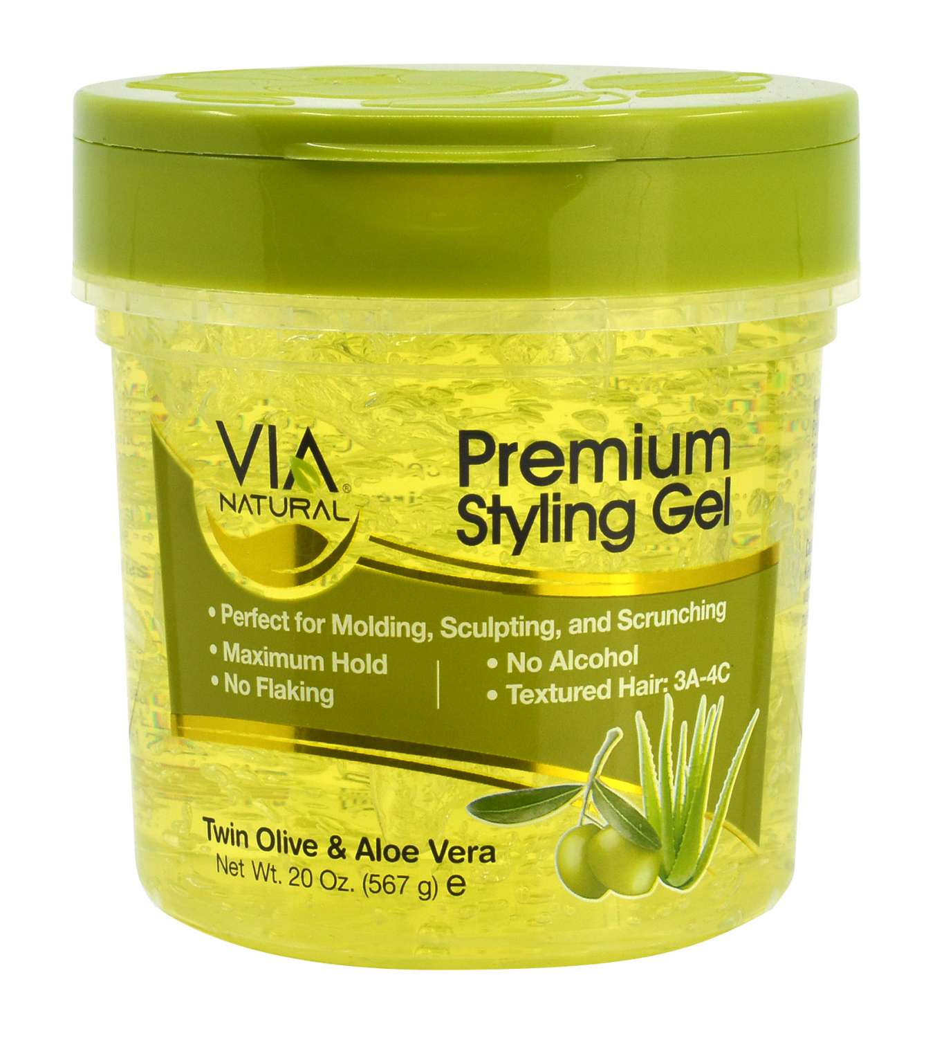 VIA PREM STYLING GEL TWIN OLIVE/ALOE