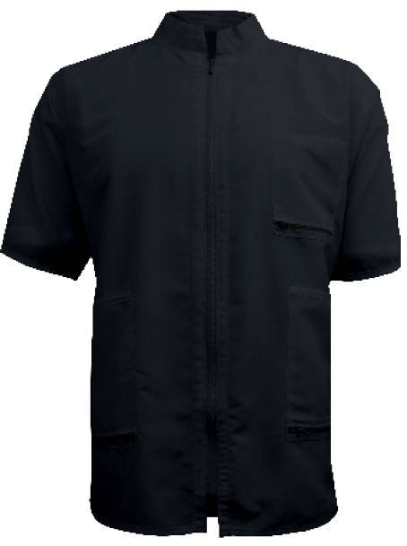 VINCENT JACKET CHINA COLLAR BLACK LARGE