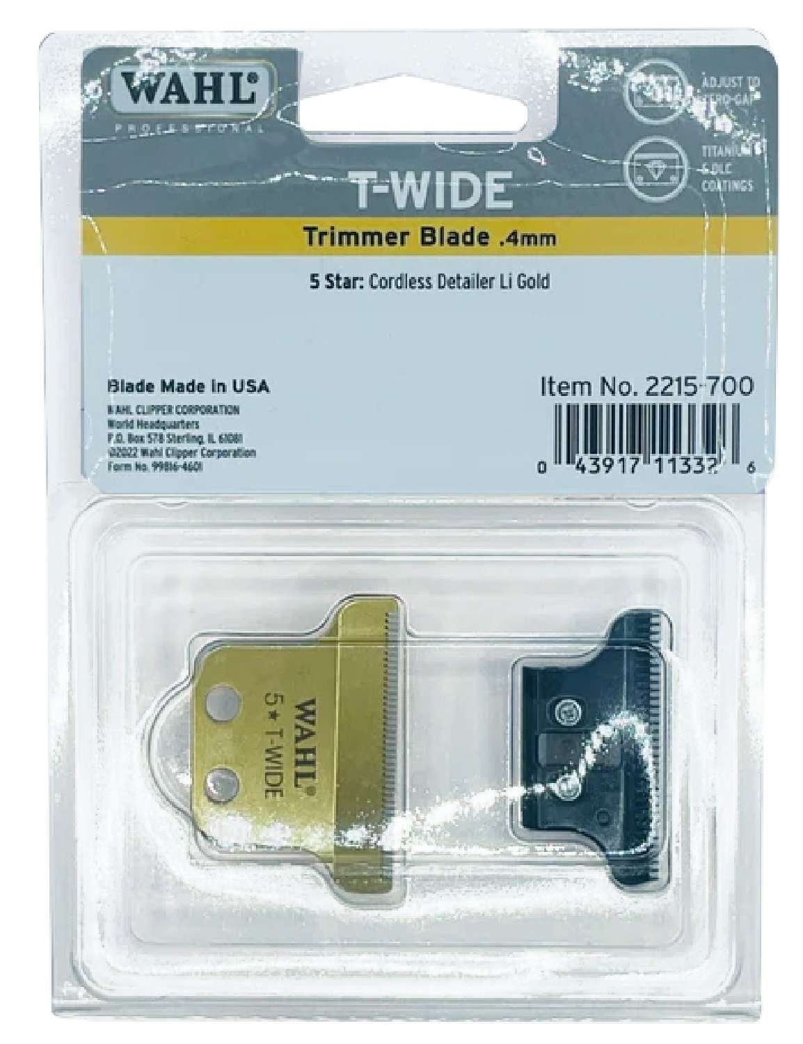 WAHL BLADE 5-STAR DETAILER LI GOLD
